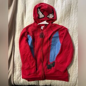 Hooded Marvel Spiderman Sweatshirt - Youth size small
